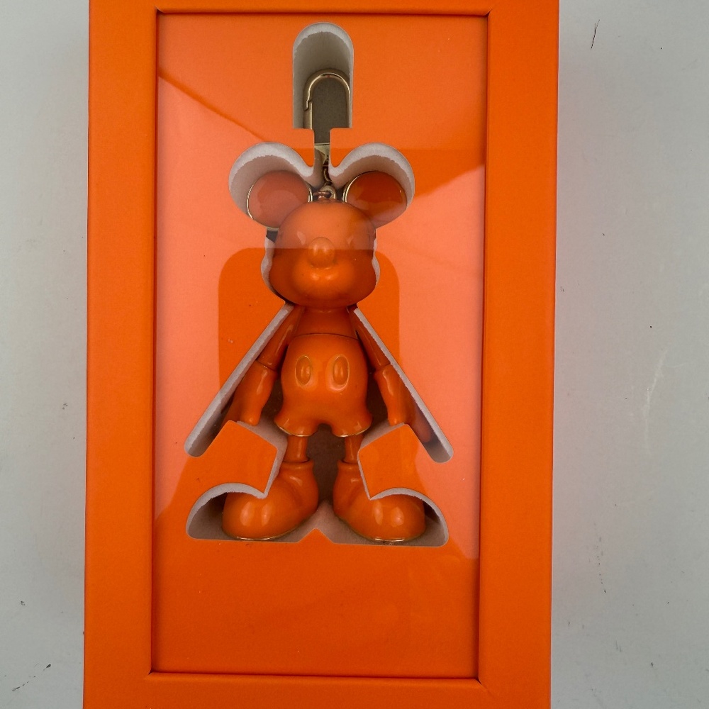 Baublebar Orange Mickey keychain NEW IN BOX